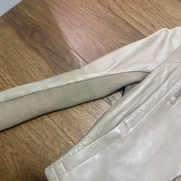 Mackage Beige Moto Leather Jacket - Picture 5 of 5